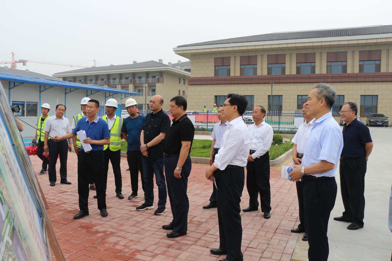 省委党校领导到市城资公司教育培训基地项目调研